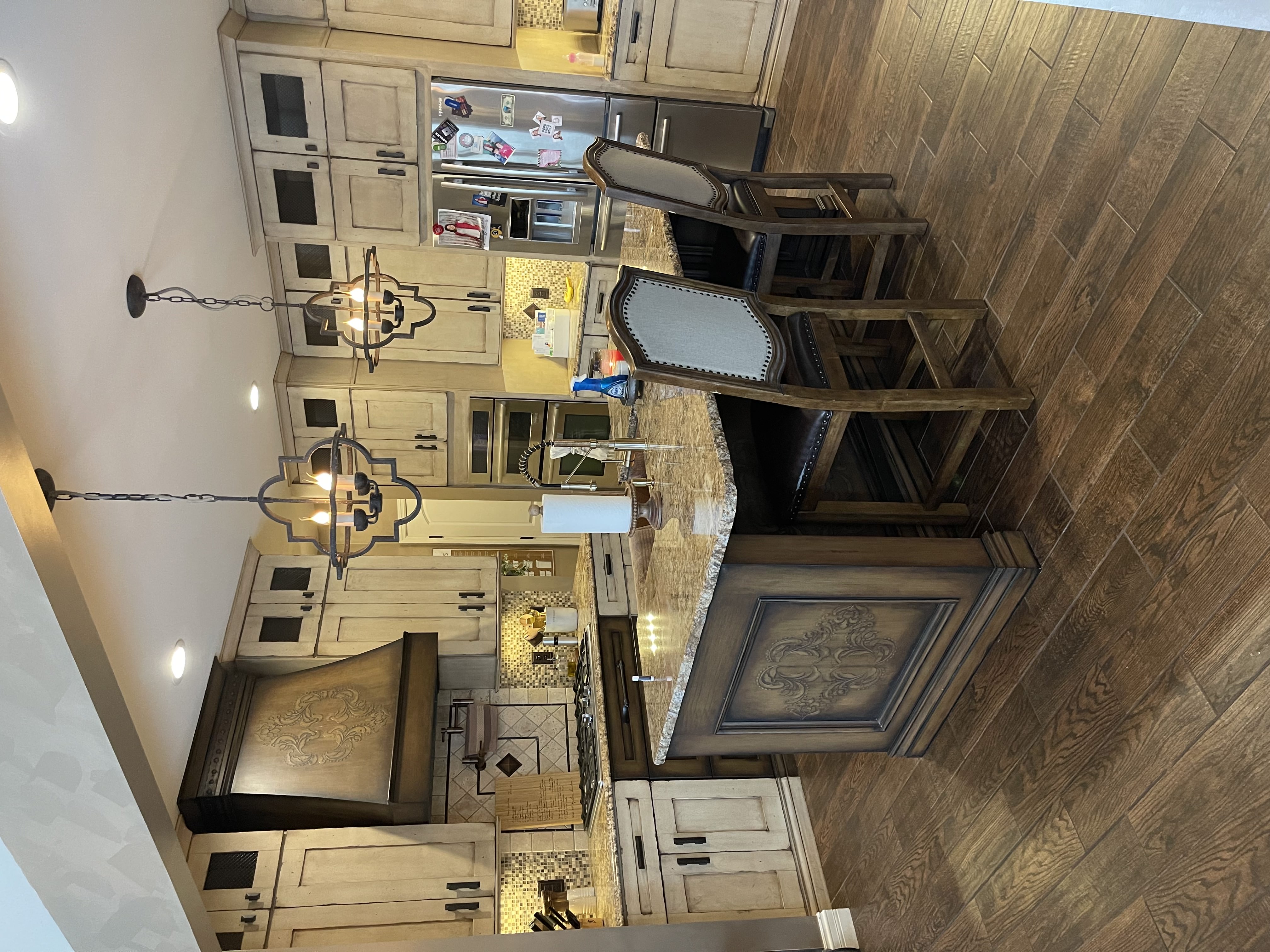 Finished kitchen remodeled by KM Contracting